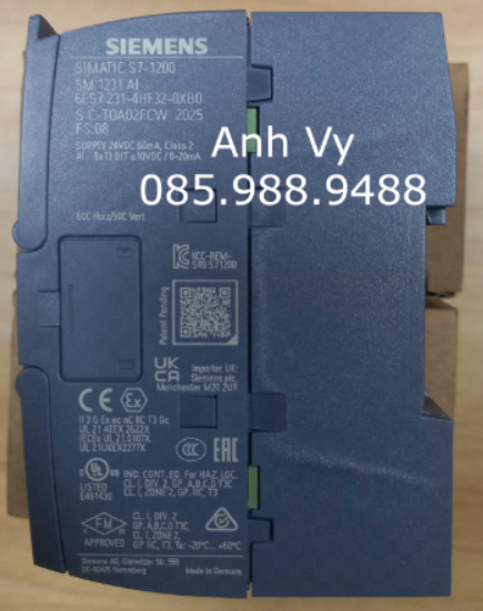 6ES7231-4HF32-0XB0 - Module S7-1200, ANALOG INPUT, SM 1231, 8 AI - Ảnh 3
