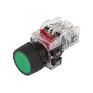 Nút nhấn không đèn viền nhựa màu xanh lá MRF-TM2G