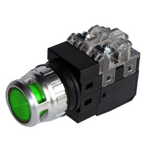 Nút nhấn có đèn LED màu xanh phi 25 CR-254-A0-G