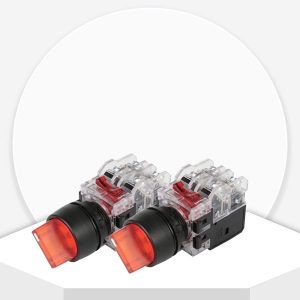 Alternative view of CÔNG TẮC XOAY CÓ ĐÈN 2 VỊ TRÍ VIỀN NHÔM MRT-R2A1A3 (R,G,Y,A,W)