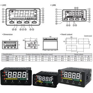 Alternative view of Đồng hồ đo volt amper digital đa tính năng LM3-4AA-N-A