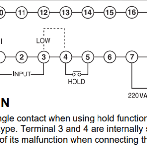 Alternative view of Đồng hồ Hiển thị dòng điện DC Hanyoung BS3-ND212