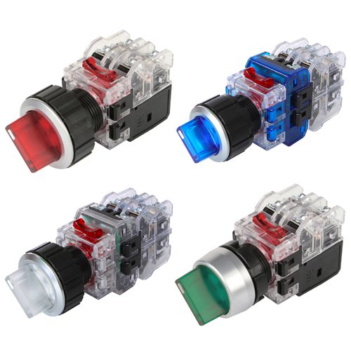 CÔNG TẮC XOAY CÓ ĐÈN 2 VỊ TRÍ - Φ30 MRT-A2R1DO (R,G,Y,A,W) - Ảnh 6