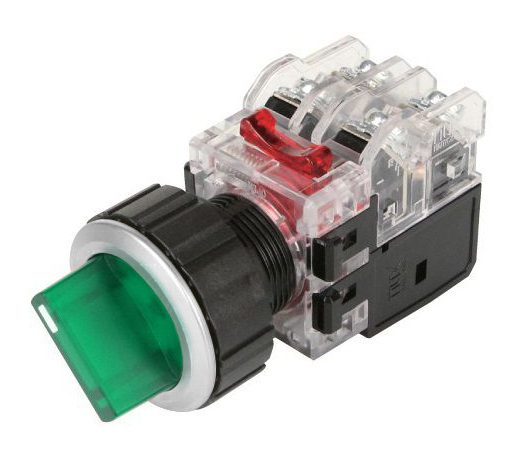 CÔNG TẮC XOAY CÓ ĐÈN 2 VỊ TRÍ - Φ30 MRT-A2R1DO (R,G,Y,A,W)