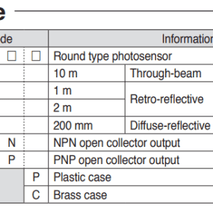 Alternative view of Cảm biến quang Hanyoung PR-T10PP
