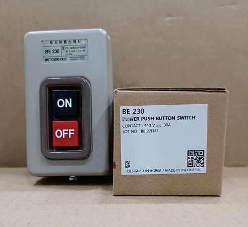 Công tắc nguồn đóng cắt trực tiếp động cơ điện bằng nút ấn BE-230
