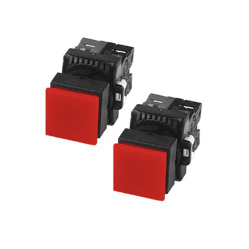 Đầu nút nhấn vuông có đèn màu đỏ phi 22 ARC-XS-R - Ảnh 2