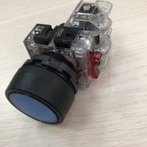 Alternative view of Nút nhấn không đèn viền nhựa màu xanh dương MRF-TM1A