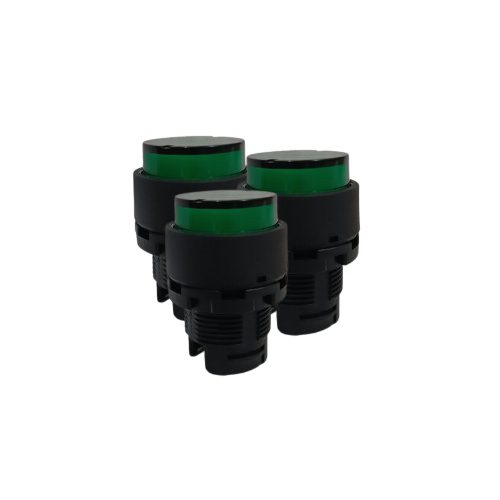 Đầu nút nhấn tròn có đèn màu xanh phi 22 ARX-PG - Ảnh 4