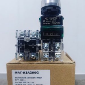 CÔNG TẮC XOAY CÓ ĐÈN 3 VỊ TRÍ VIỀN NHÔM MRT-R3A2A0G