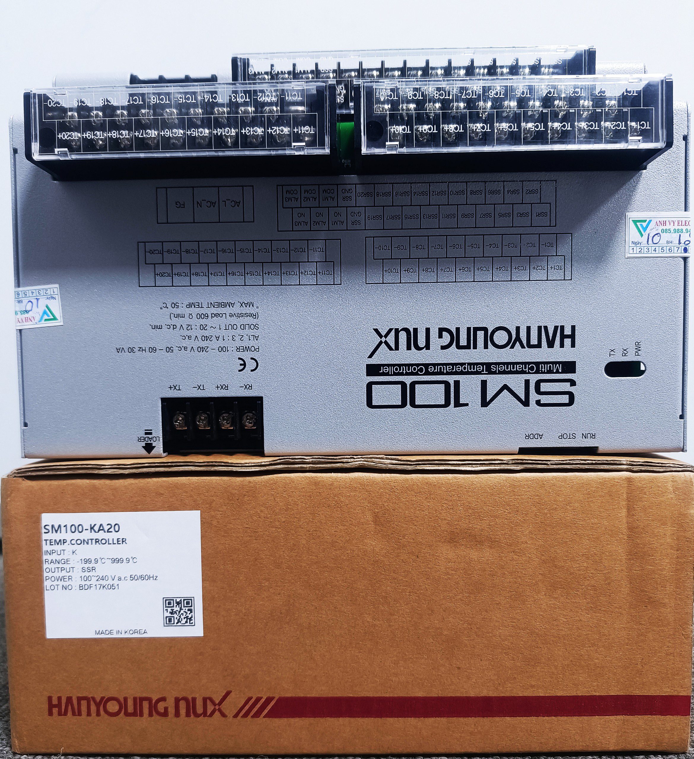 Bộ điều khiển nhiệt độ đa kênh Hanyoung SM100-KA20 - Ảnh 2