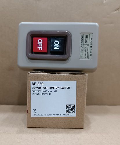 Công tắc nguồn đóng cắt trực tiếp động cơ điện bằng nút ấn BE-230 - Ảnh 4