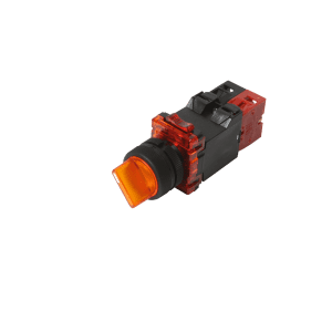 Đầu công tắc xoay 2 vị trí màu vàng phi 22 ART-2Y