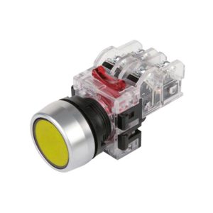 Nút nhấn không đèn viền nhôm màu vàng MRF-RA1Y