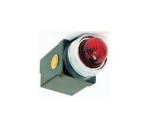 Đèn báo vuông LED 24VDC màu đỏ phi 16 SRP-A25R