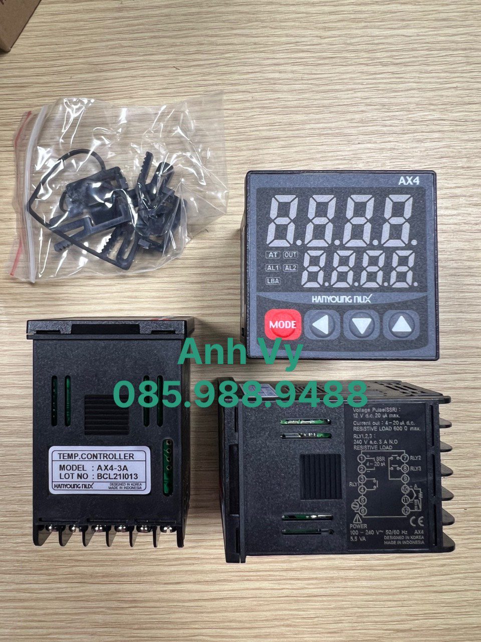 Bộ điều khiển nhiệt độ Hanyoung AX4-3A