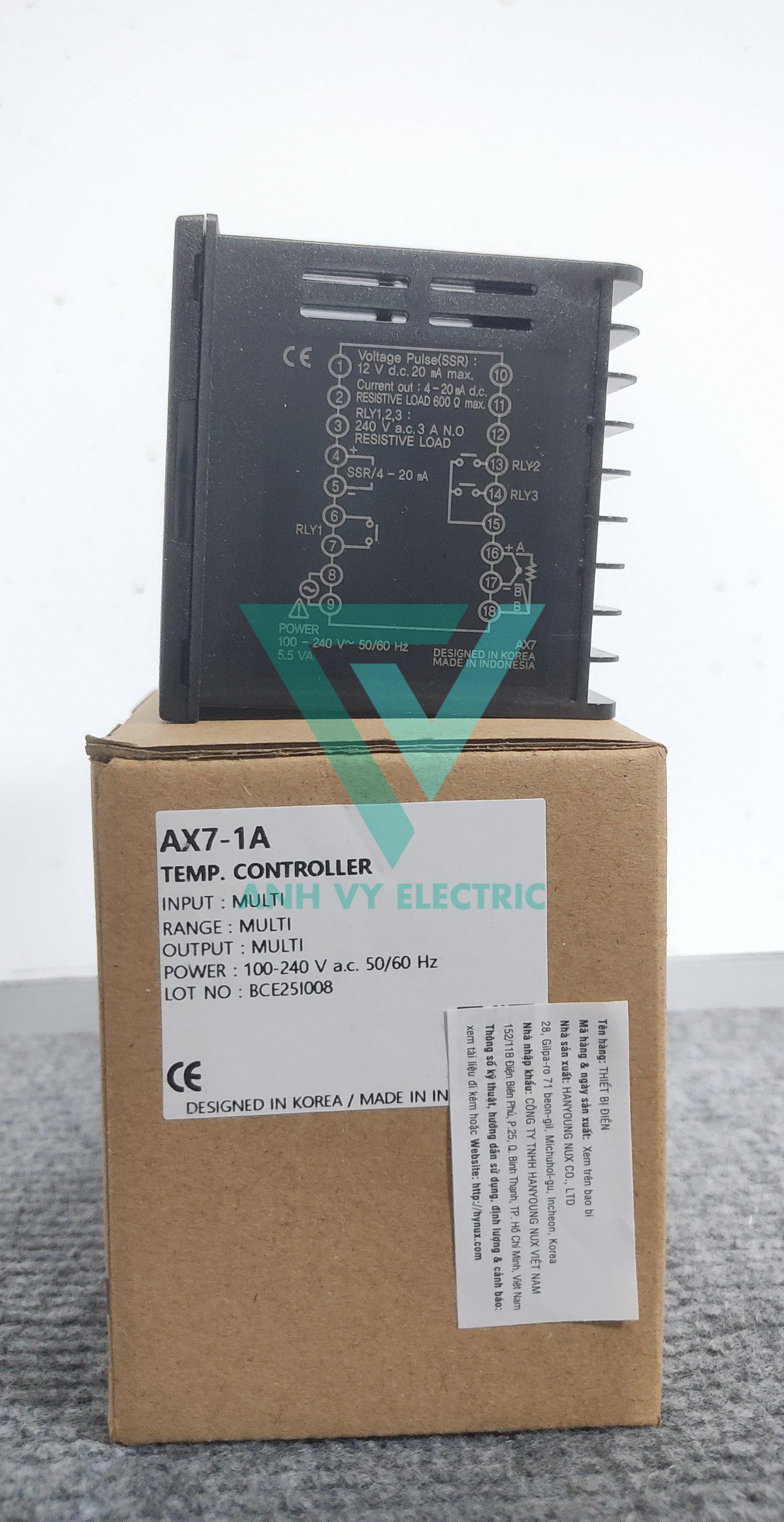 Bộ điều khiển nhiệt độ Hanyoung AX7-1A - Ảnh 2