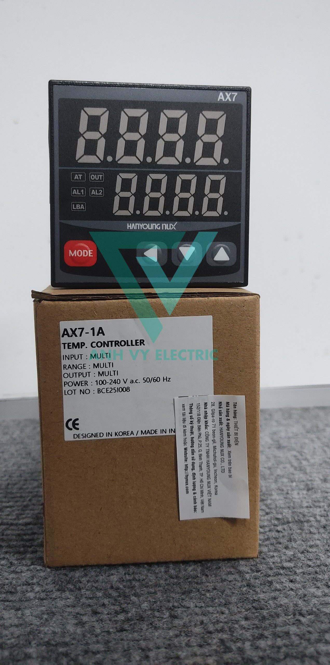 Bộ điều khiển nhiệt độ Hanyoung AX7-1A