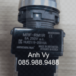 Nút nhấn không đèn viền nhôm màu đỏ MRF-RM1R