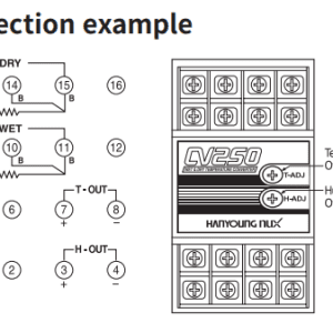 Alternative view of Bộ chuyển đổi nhiệt độ và độ ẩm Hanyoung CV250-C