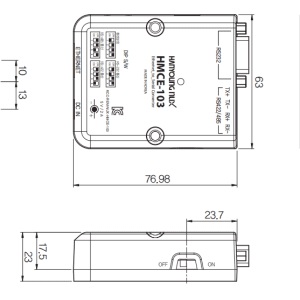 Alternative view of Bộ chuyển đổi tín hiệu Ethernet Hanyoung HMCE-103