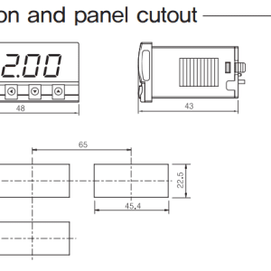 Alternative view of Đồng hồ đo tỉ lệ kỹ thuật số không điện áp HANYOUNG HLP1
