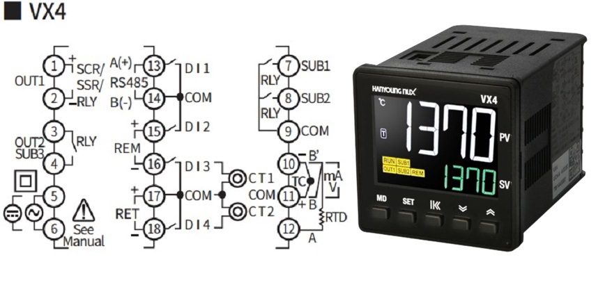 Bộ điều khiển nhiệt độ Hanyoung VX4-USNA-A1C - Ảnh 2