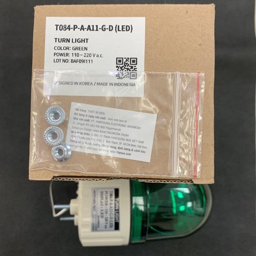 Đèn xoay cảnh báo phi 84 Hanyoung T084-PAA11G-D - Ảnh 2