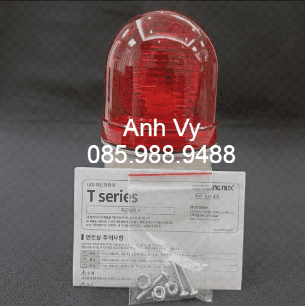 Đèn xoay cảnh báo phi 84 Hanyoung T084-PAA11R-M - Ảnh 3
