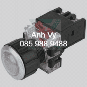 Đèn báo phi 30 viền nhôm màu trắng MRP-AA0W Hanyoung