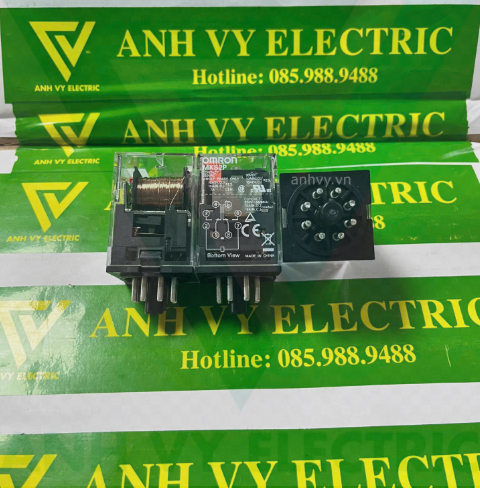 Rơ le trung gian OMRON MKS2P DC12 - Ảnh 2