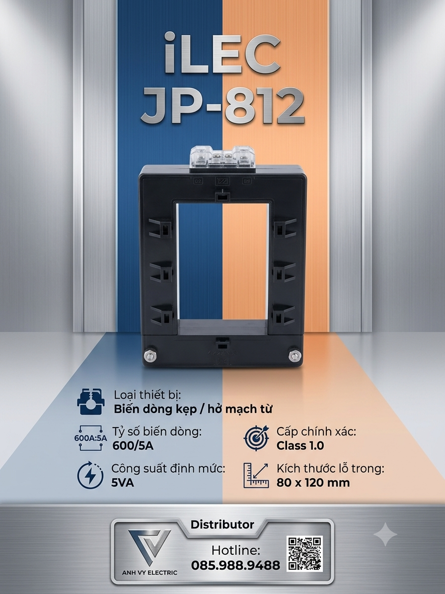 Biến dòng kẹp/hở iLEC JP-812 600/5A